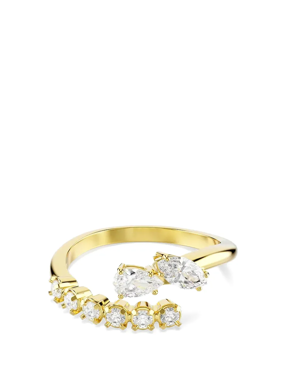 Swarovski Mesmera crystal-embellished wrap ring - Oro