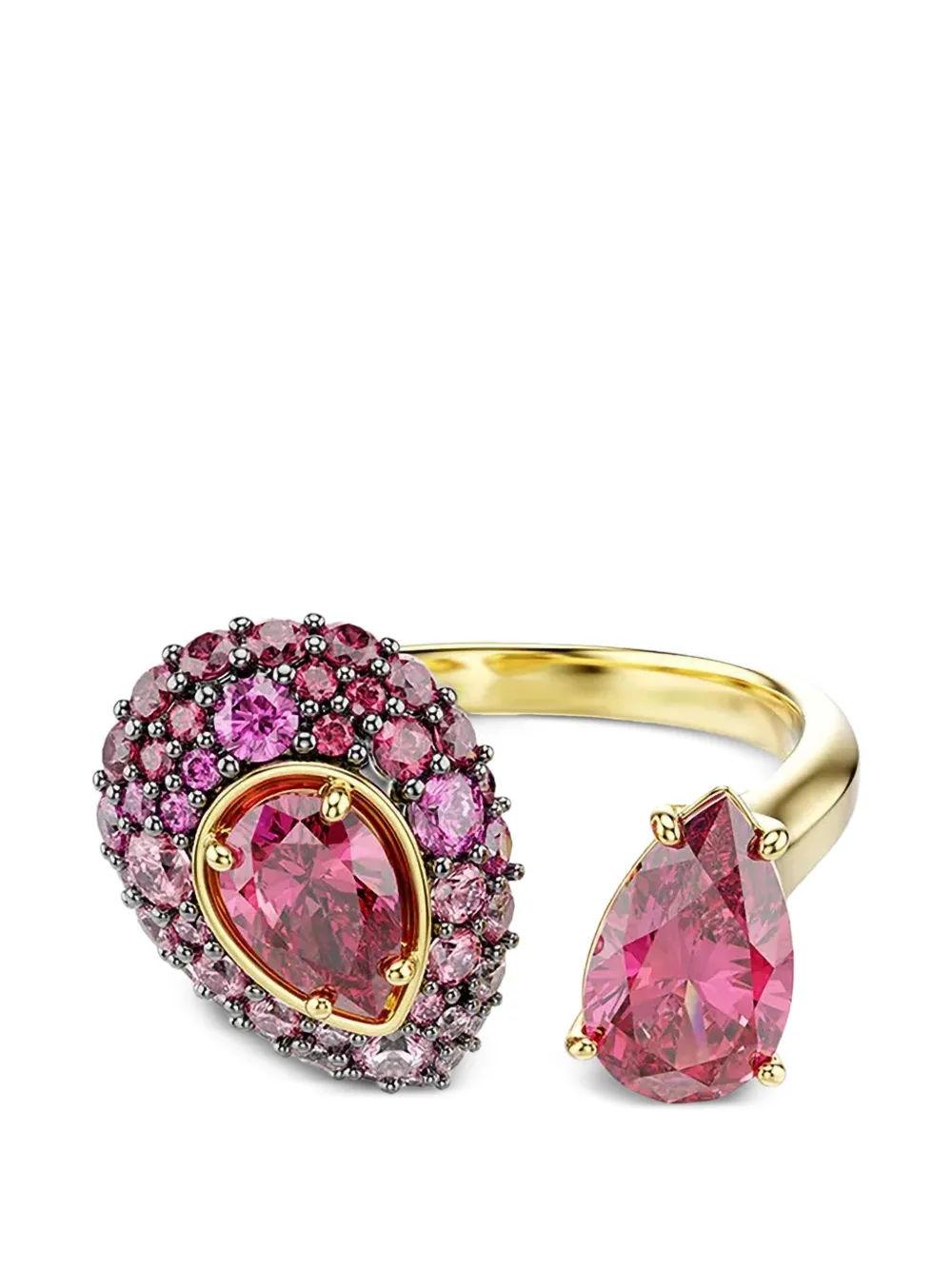 Swarovski Sublima crystal-embellished open ring - Oro