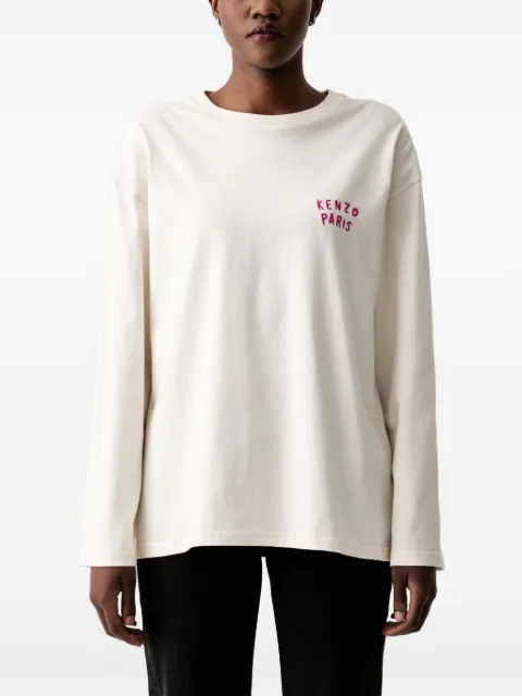 Kenzo Boke Heart logo-embroidered long-sleeved T-shirt