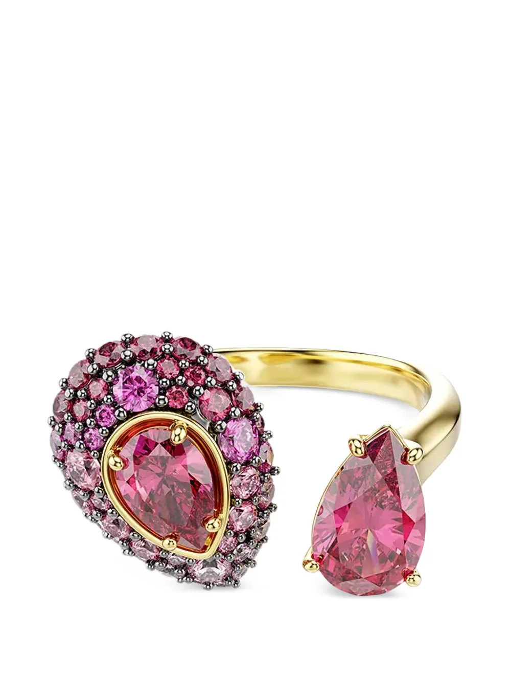 Swarovski crystal-embellished open ring - Oro