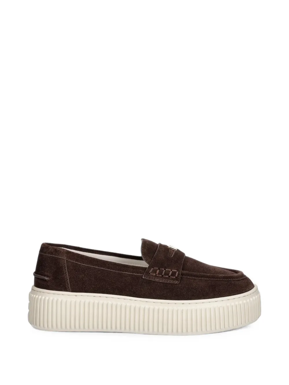 Furla suede platform loafers