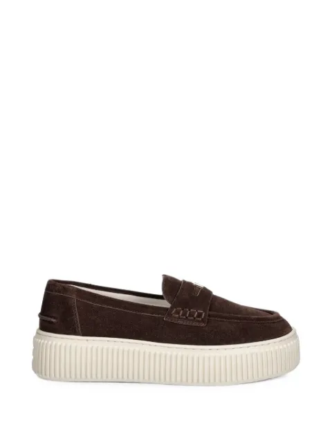 Furla mocasines de gamuza con plataforma