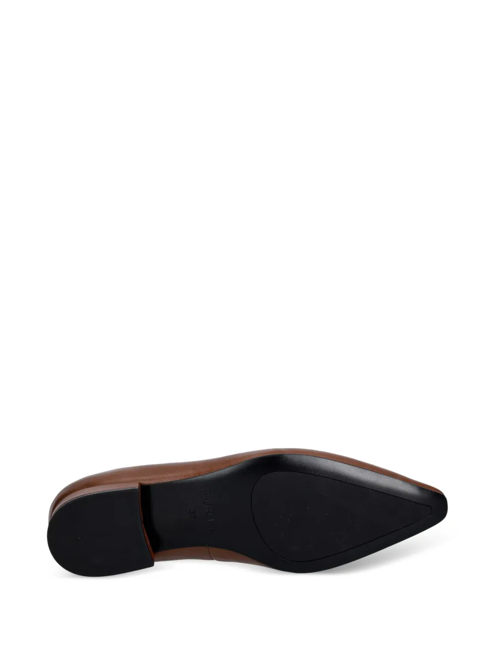 Furla pointed-toe leather ballet flats Bruin