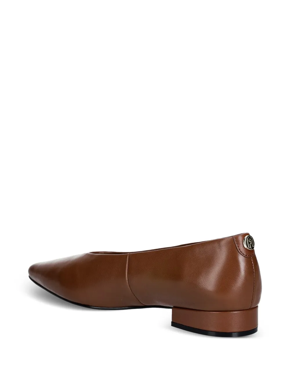Furla pointed-toe leather ballet flats Bruin