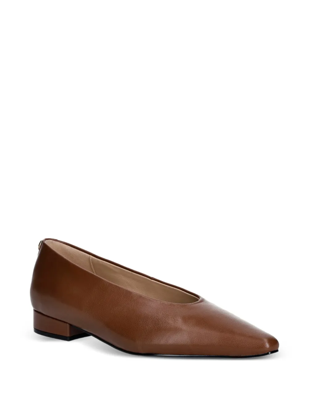 Furla pointed-toe leather ballet flats Bruin