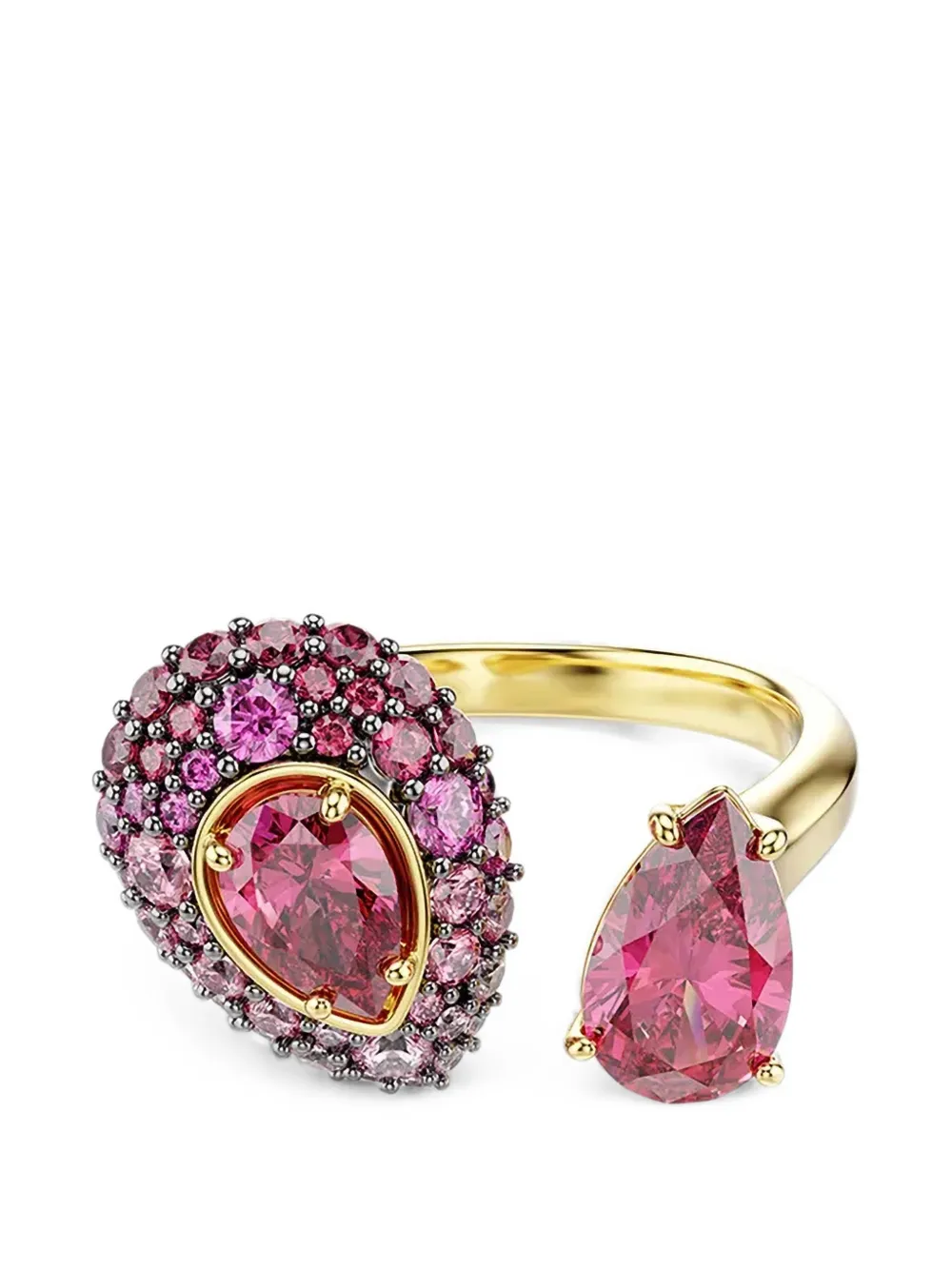 Swarovski Sublima crystal-embellished open ring - Gold