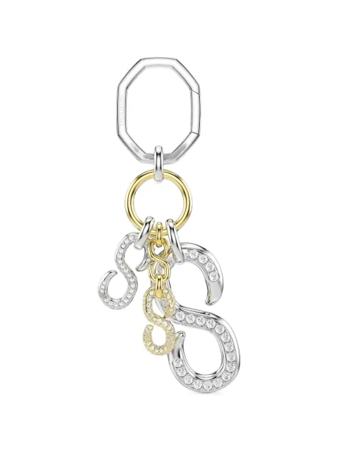 Swarovski Dextera crystal-embellished 'S' charm keyring