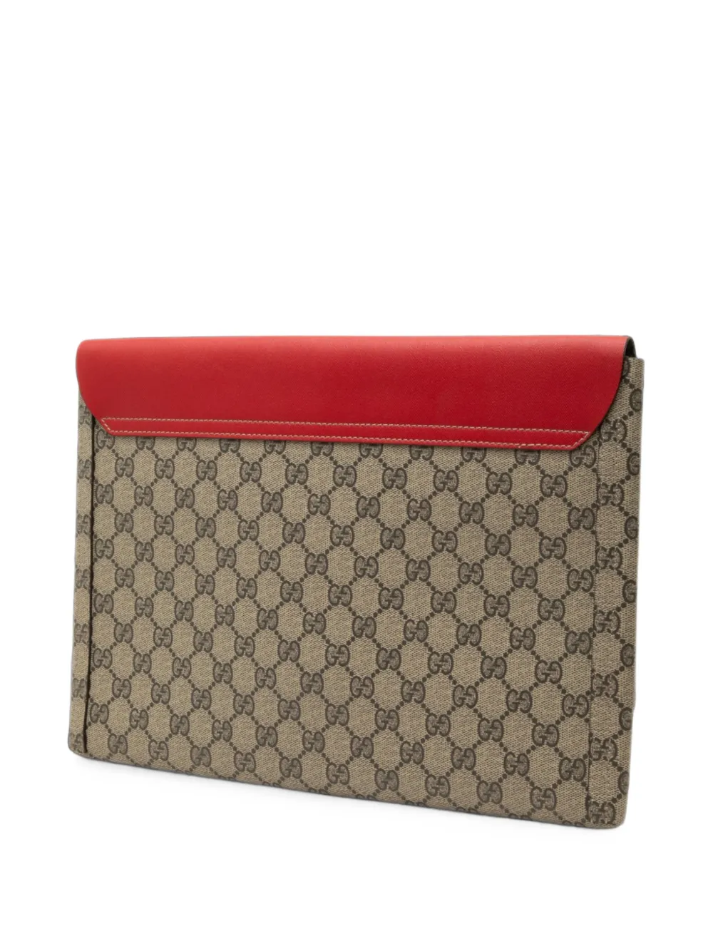 Gucci Pre-Owned 2000-2015 GG Supreme No Longer Not Yet clutch Beige