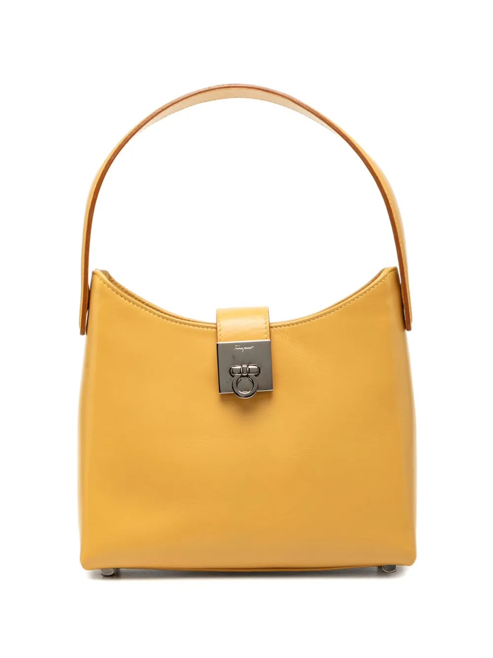 Ferragamo Pre-Owned 2010-2026 Gancini Handtasche aus Leder - Gelb
