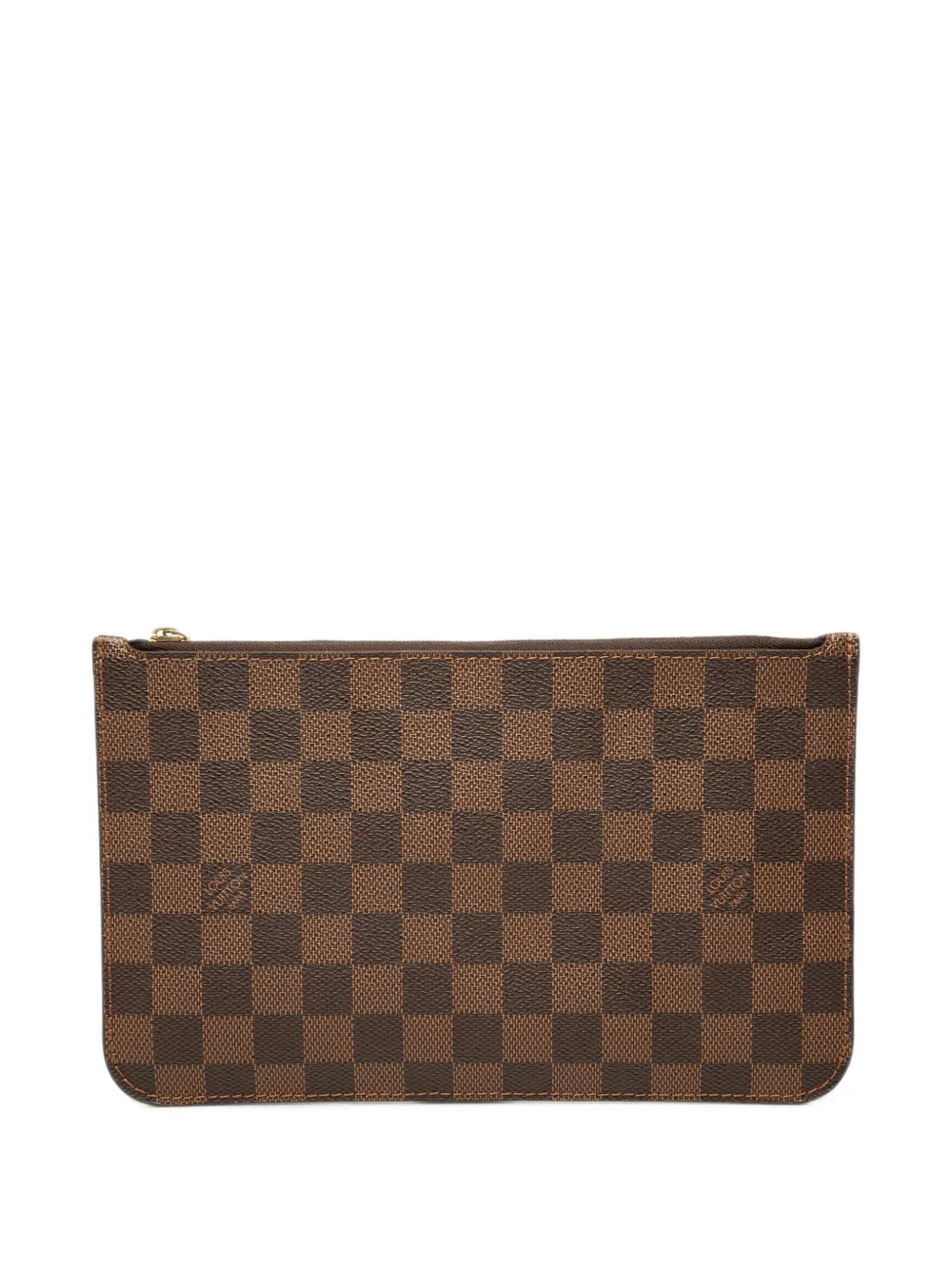 Louis Vuitton Pre-Owned Pouch Neverfull MM in tela Damier Ebène 2021 - Marrone