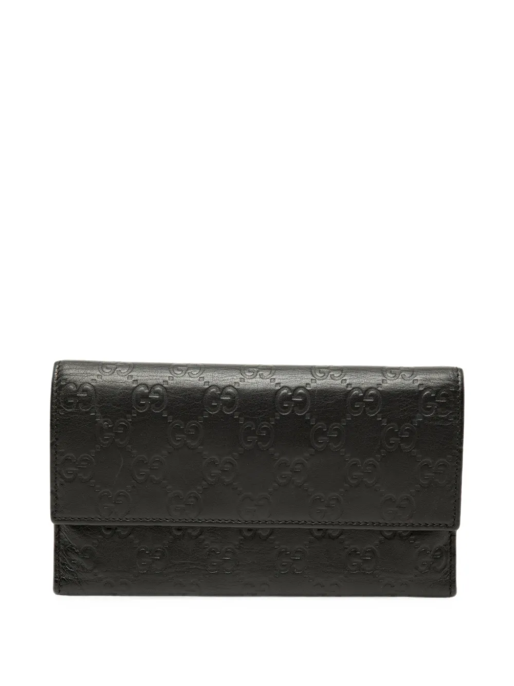 Gucci Pre-Owned 2000-2015 Guccissima Wallet long wallets - Nero