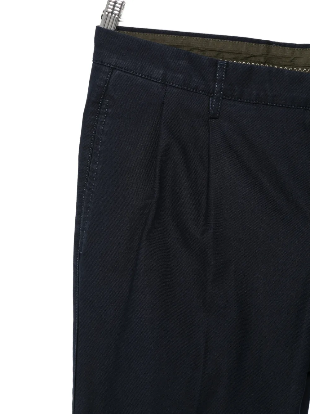 ASPESI Slim Banana straight plooibroek Blauw