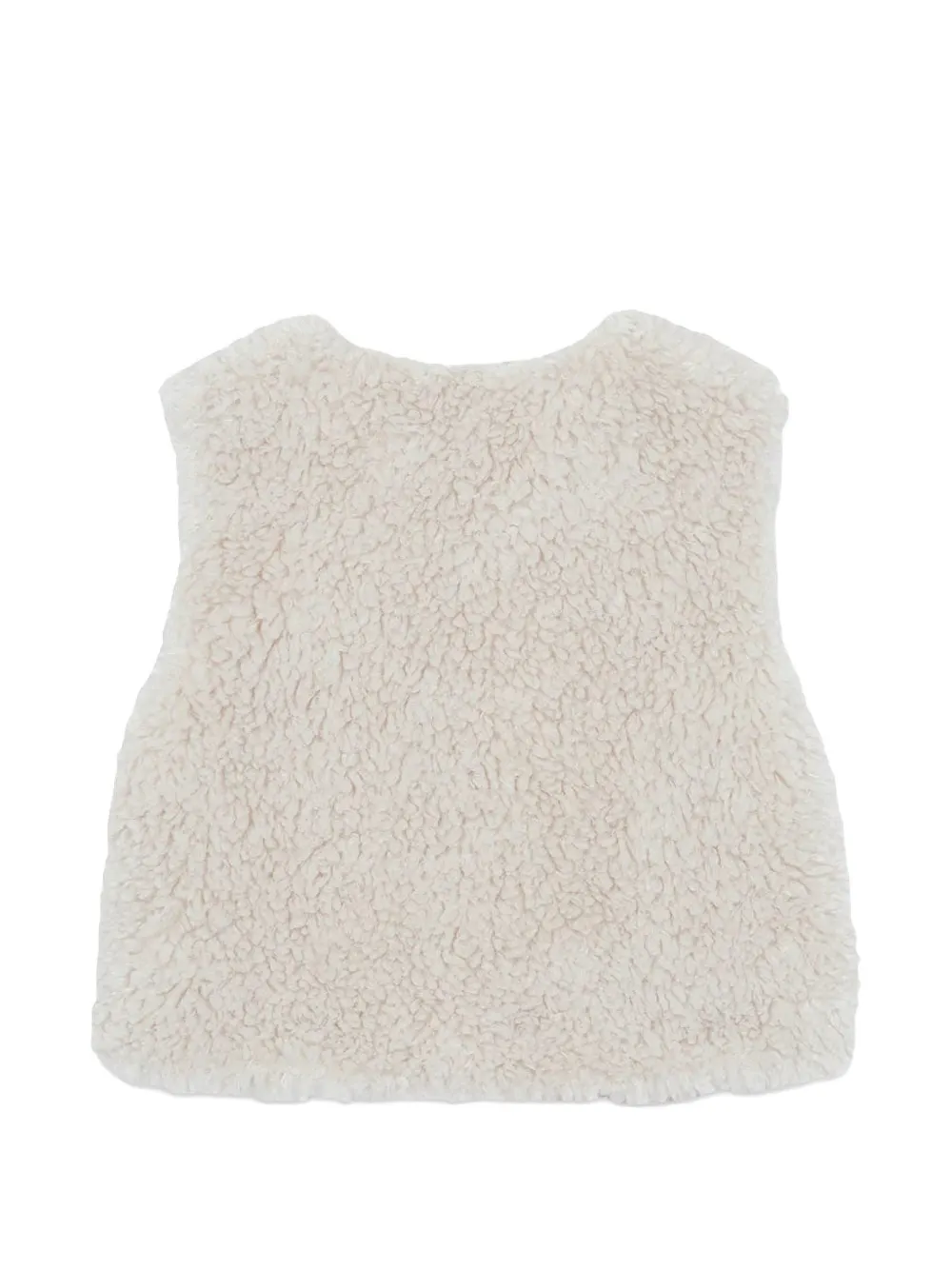 Bonton Beti top van imitatielamswol Wit
