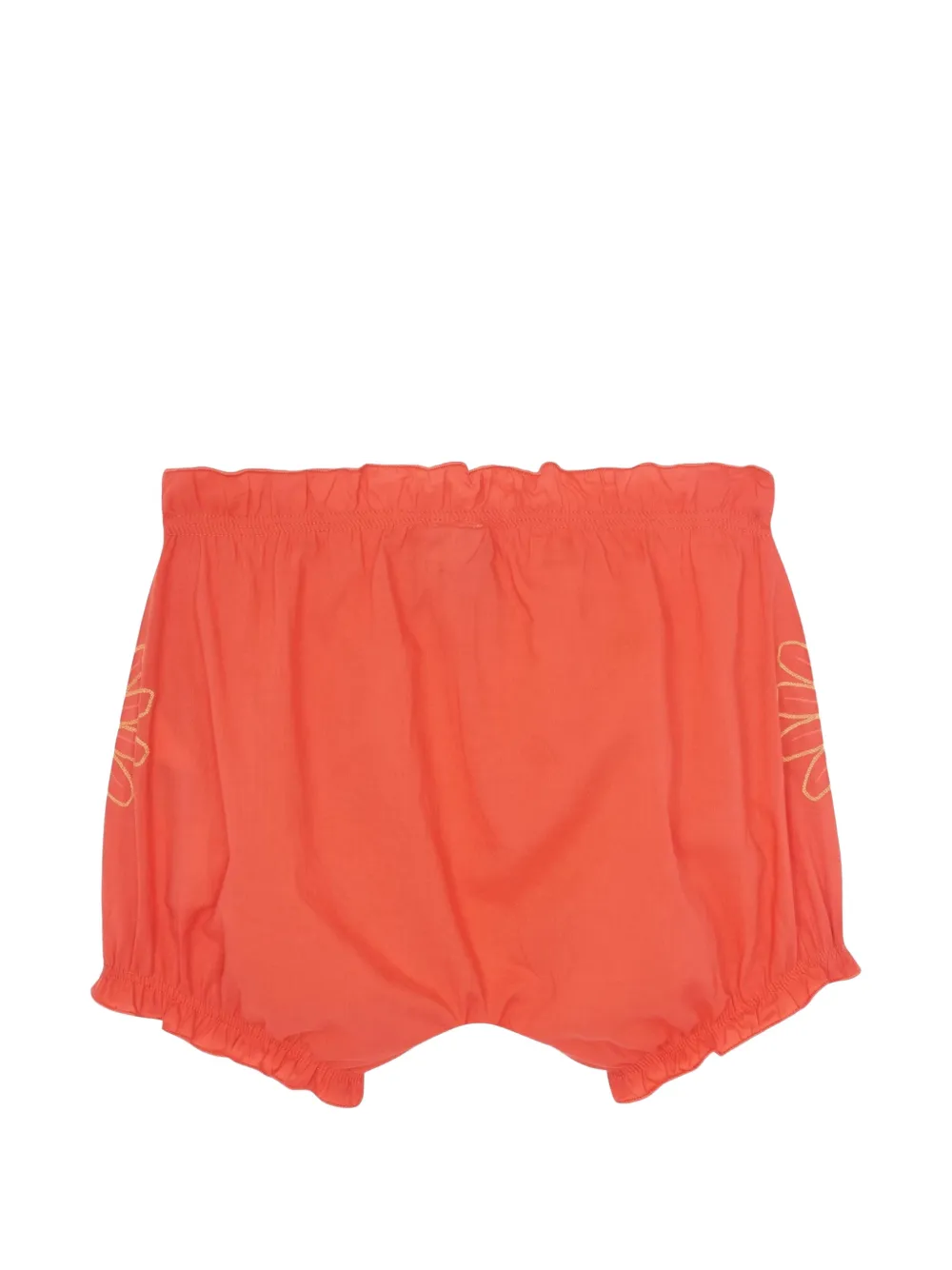 Bonton Lancienne floral-embroidered bloomers - Orange