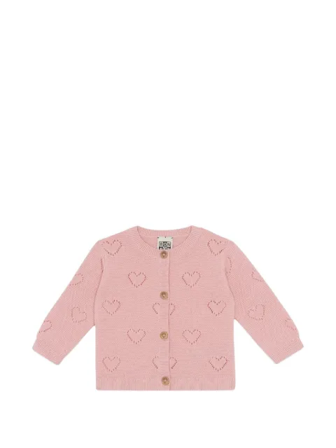 Bonton cárdigan Lilet con corazón de punto calado