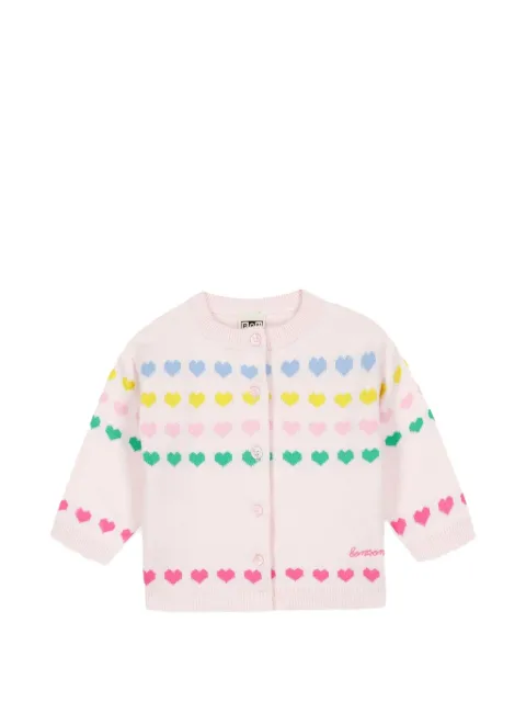 Bonton cárdigan Laligne con corazón en intarsia