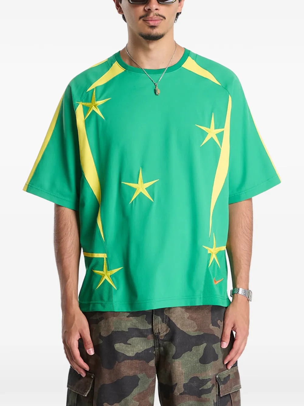 Nike star-print football jersey - Verde