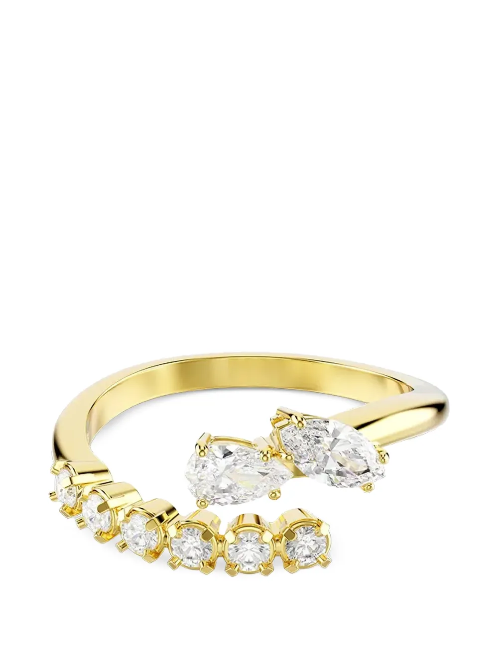 Swarovski Gewickelter Mesmera Ring - Gold