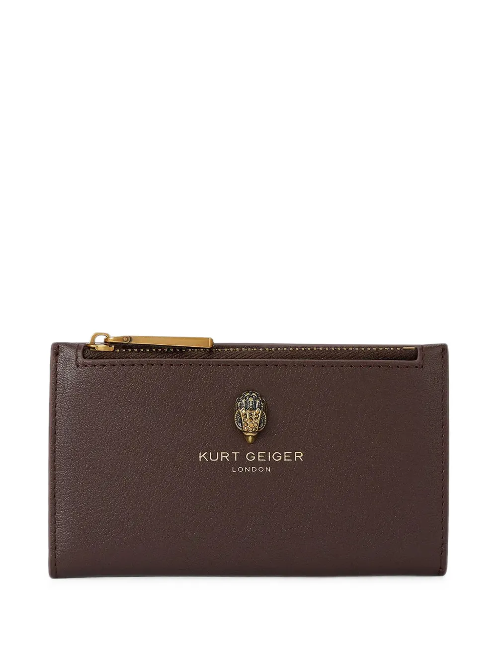 Kurt Geiger London logo-plaque bi-fold wallet - Marrone