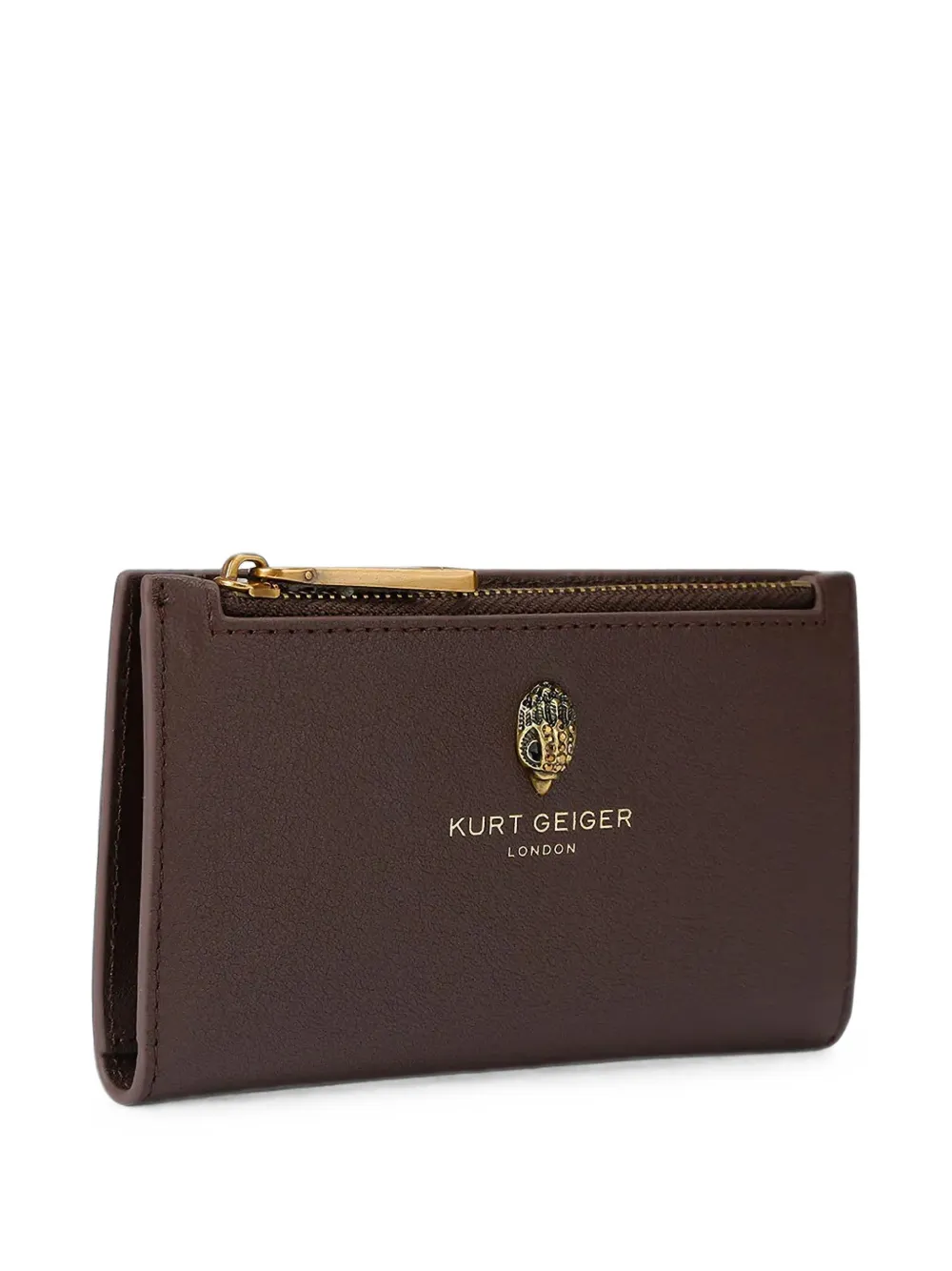 Kurt Geiger London Portemonnee met logoplakkaat Bruin