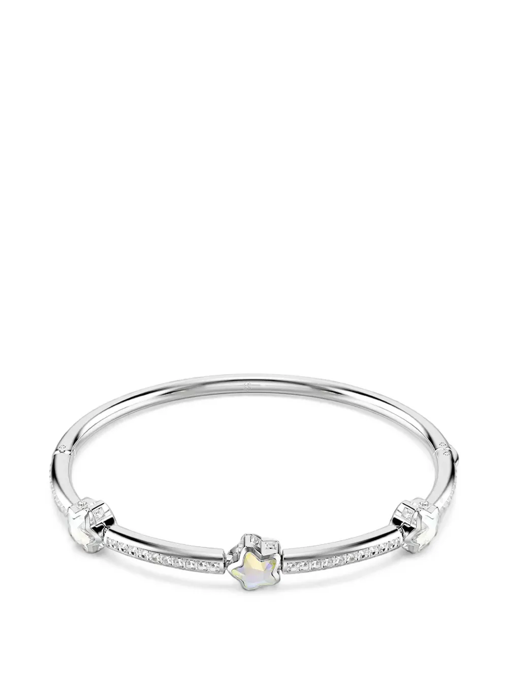 Swarovski Chroma star-motif crystal-embellished bangle - Silber