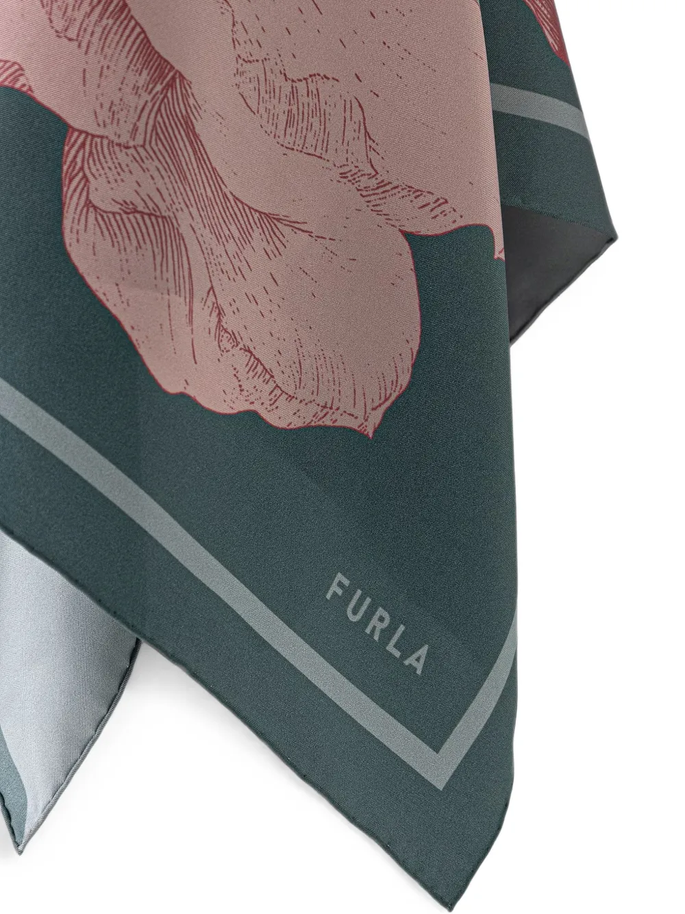 Furla Tortona carré sjaal Groen