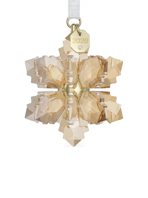 Swarovski Annual Edition 3D snowflake-motif faceted ornament