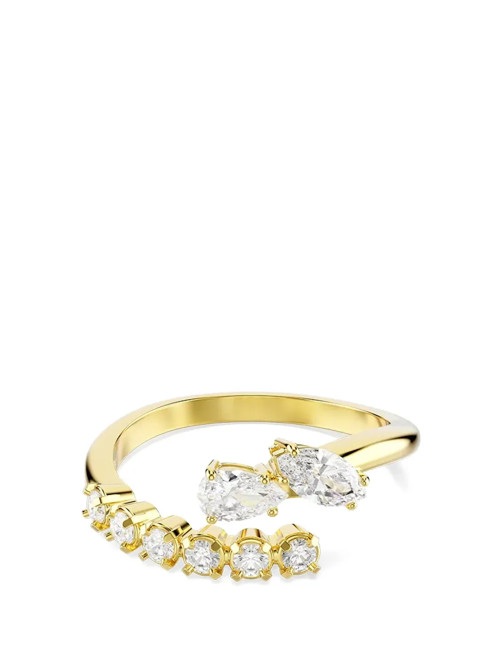 Swarovski Mesmera crystal-embellished open ring - Oro