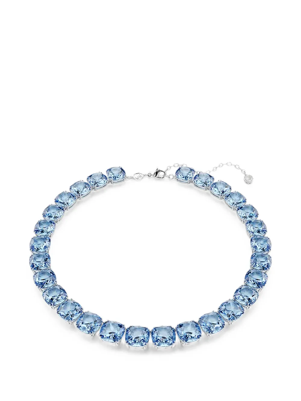 Swarovski cushion-cut crystal necklace - Silber