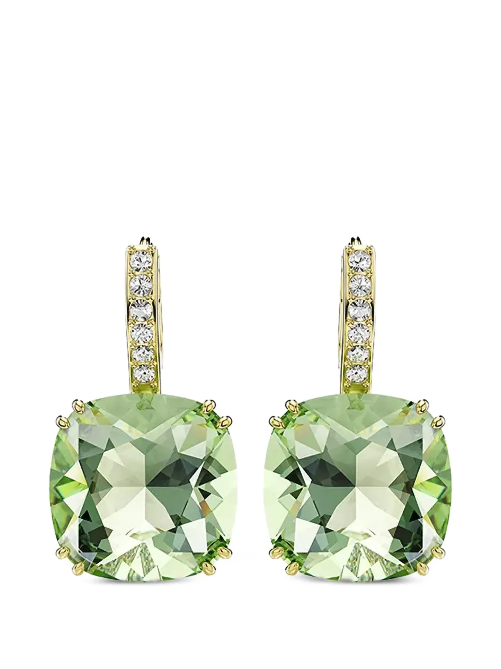 Swarovski Milenia cushion-cut drop earrings - Oro
