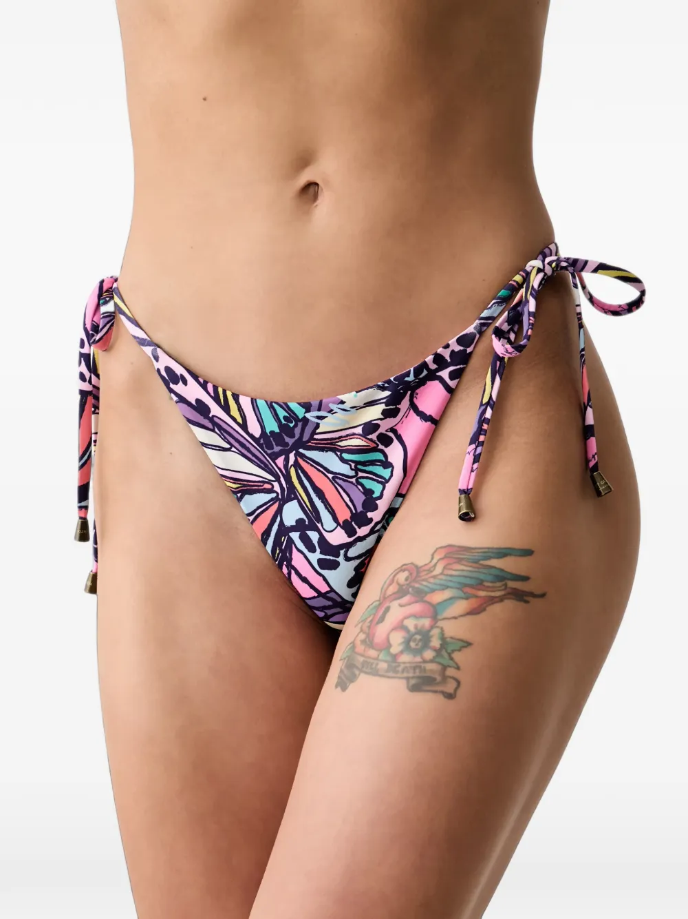 Kurt Geiger London Bikinihöschen mit Schmetterling-Print - Rosa