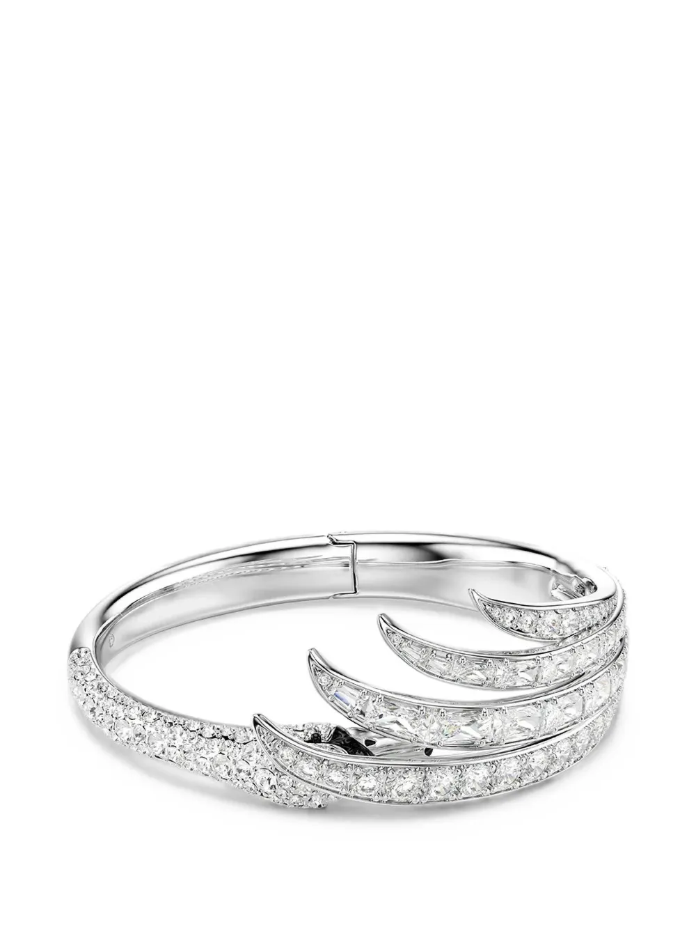 Swarovski Swan crystal-embellished bracelet - Silber