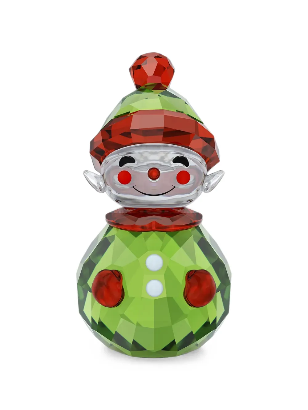 Swarovski Facettierte Holiday Cheers Elfenfigur mit Kristallen - Grün