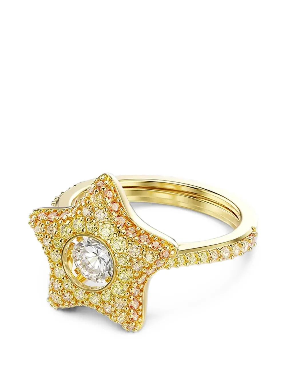 Swarovski Sublima crystal-embellished star ring - Oro