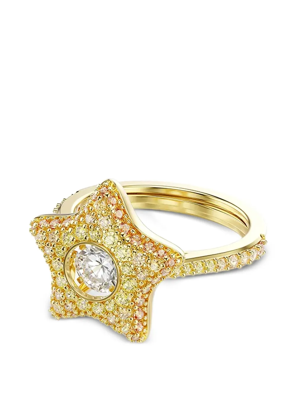 Swarovski Sublima crystal-embellished star ring - Oro