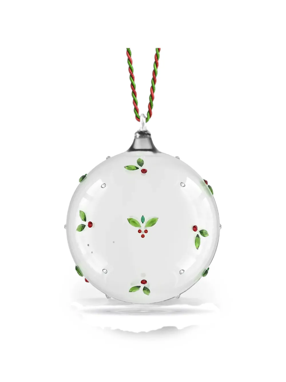 Swarovski x Bettina Fuchs Holiday Cheers holly ornament - Weiß