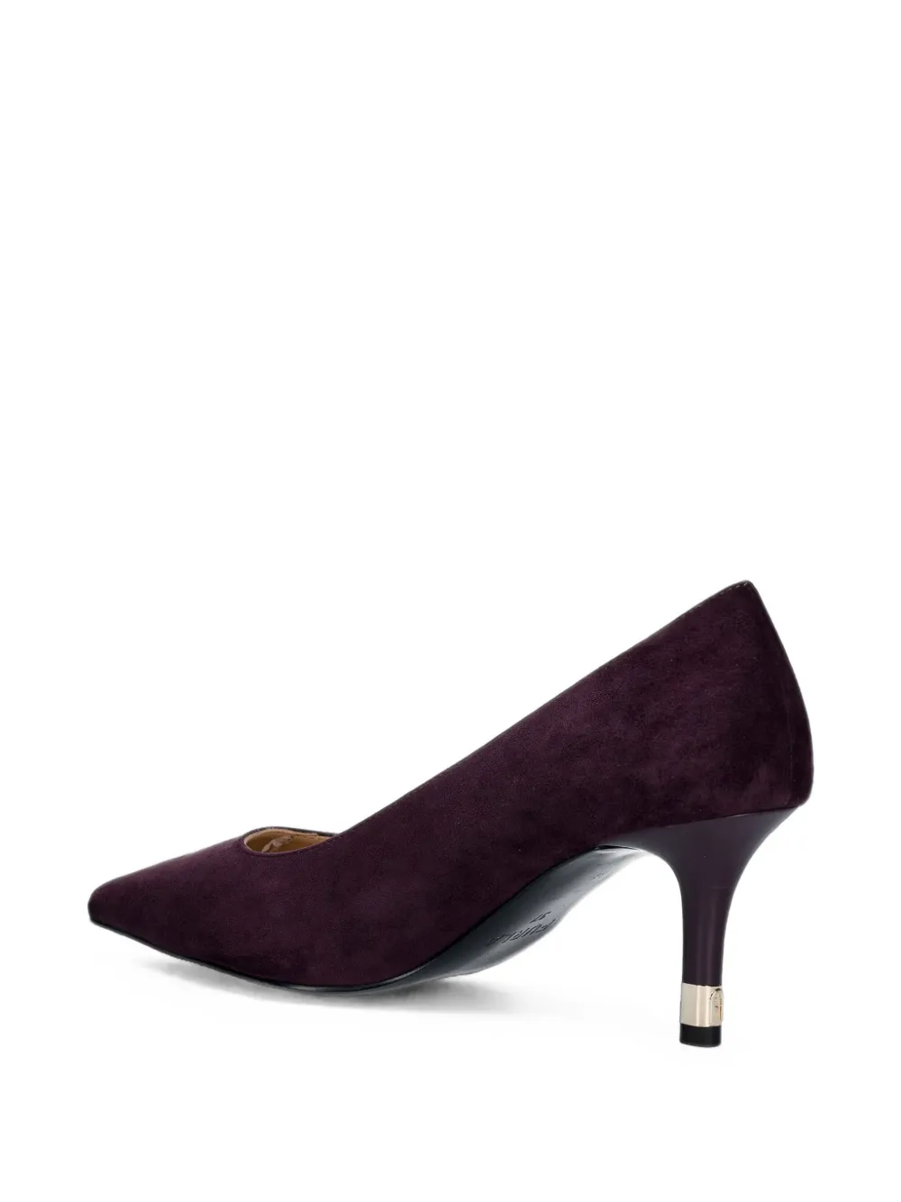 Furla suede pointed-toe pumps Paars