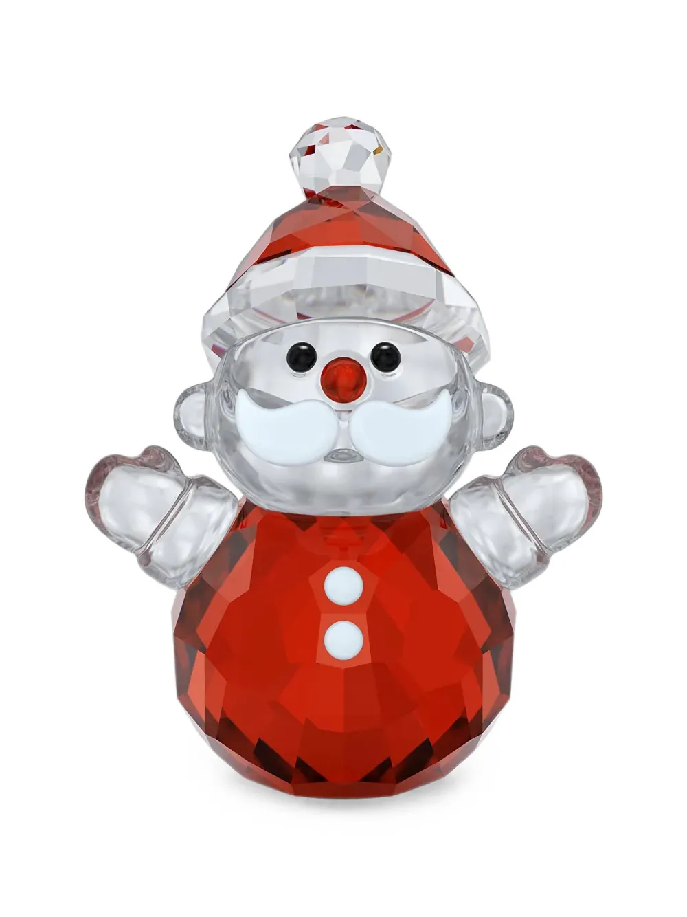 Swarovski Holiday Cheers faceted Santa ornament - Rot