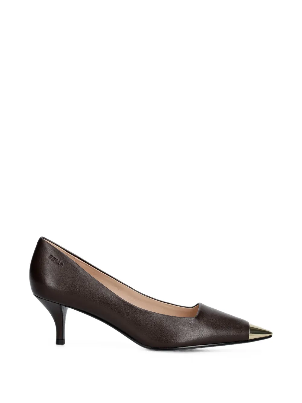 Furla metal-toe-cap pumps Bruin