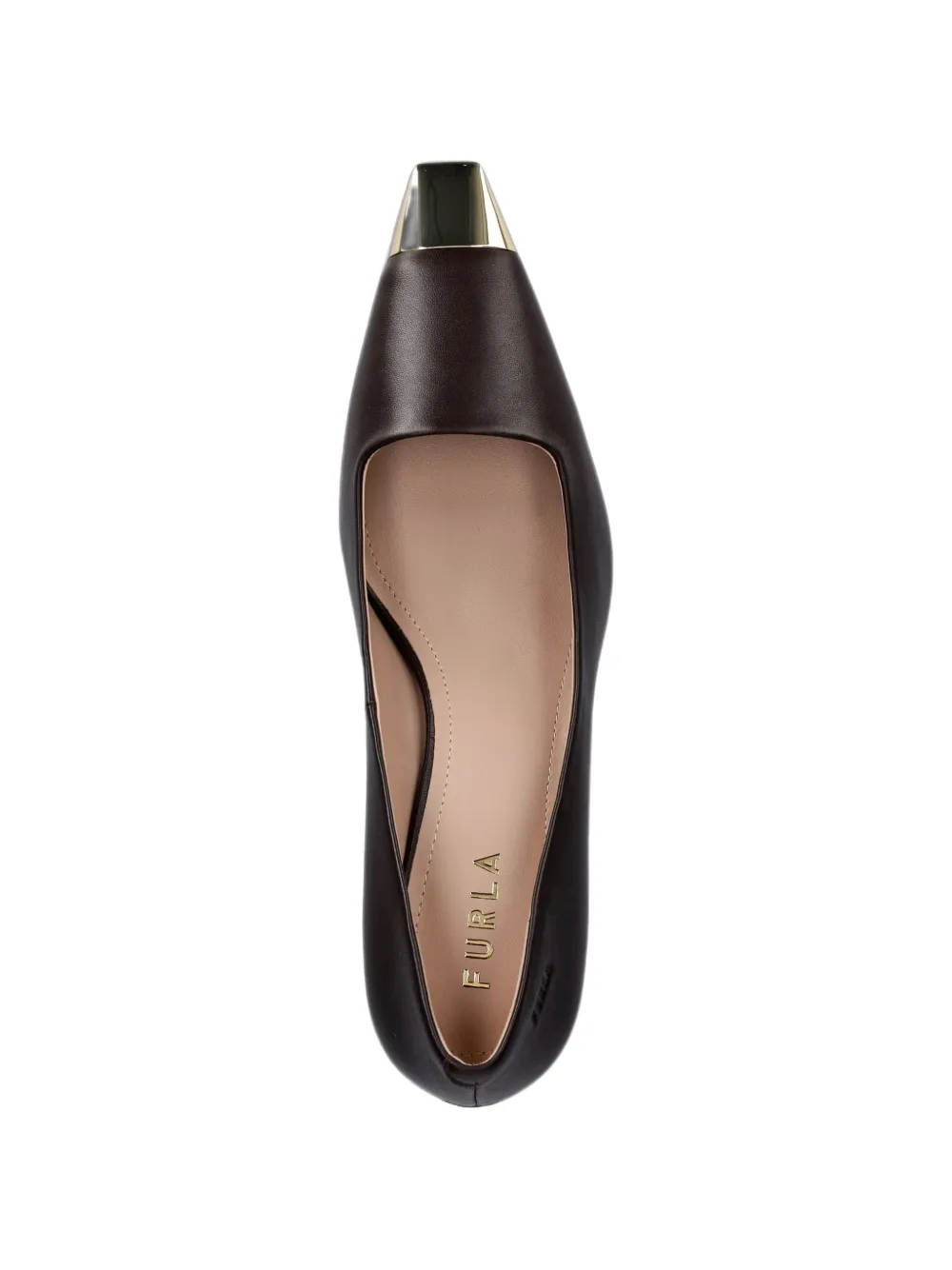 Furla metal-toe-cap pumps Bruin