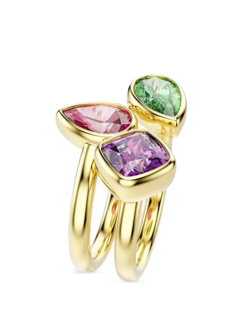 Swarovski anillos Imber con detalles de cristales y efecto apilado