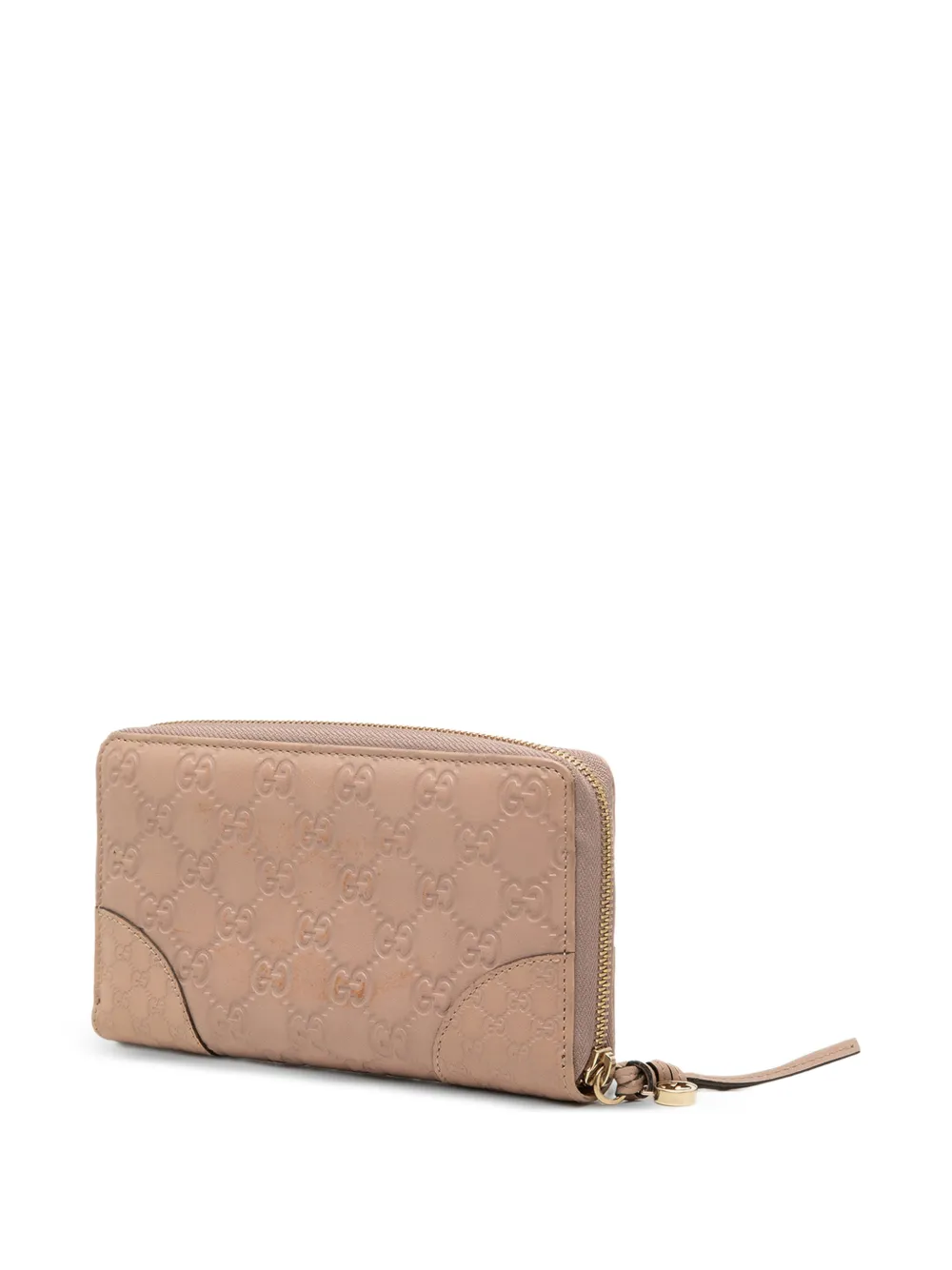 Gucci Pre-Owned 2000-2015 Guccissima Bree Zip Around Wallet long wallets - Rosa