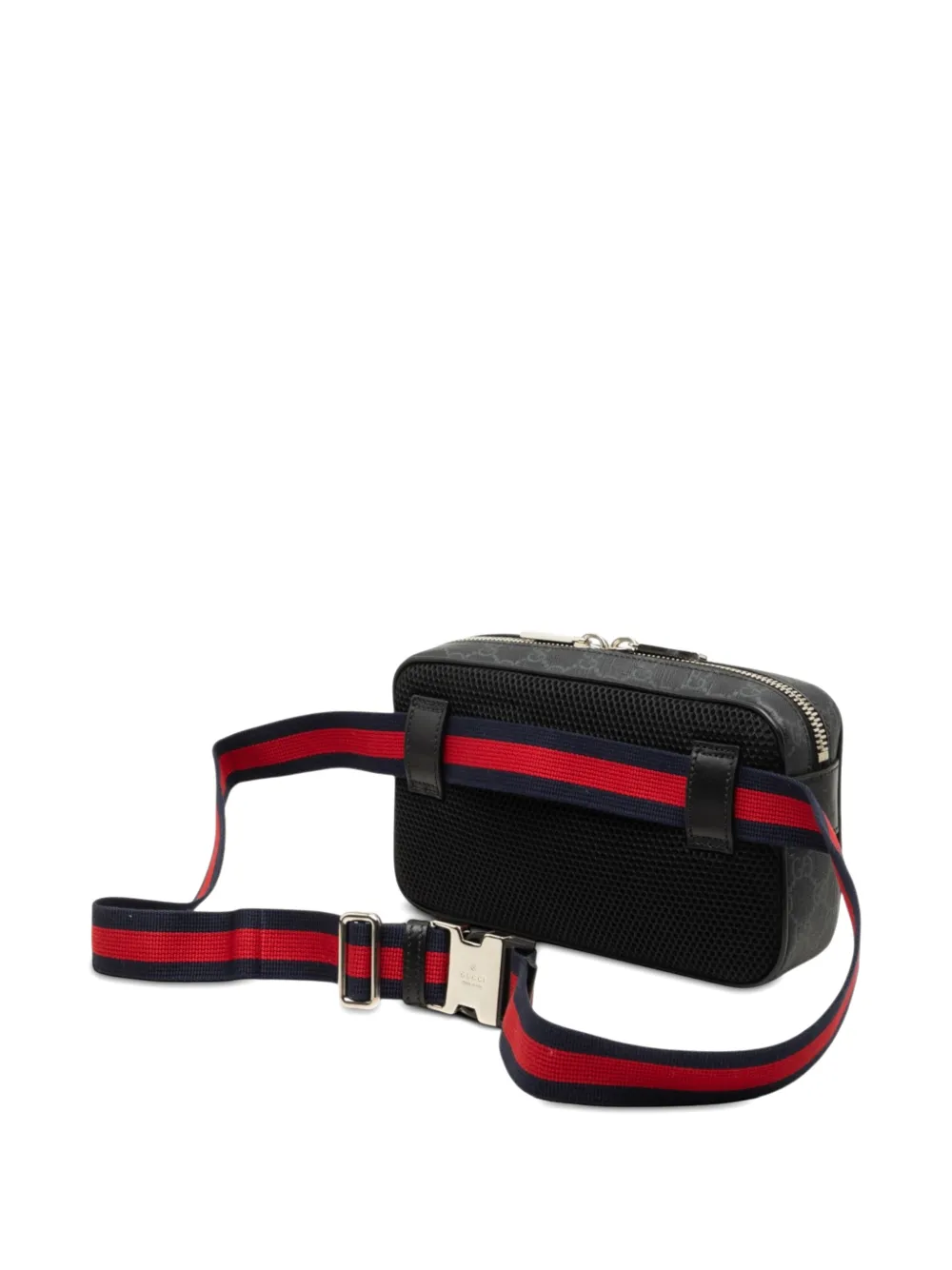 Gucci Pre-Owned 2000-2015 GG Supreme Web heuptas Zwart