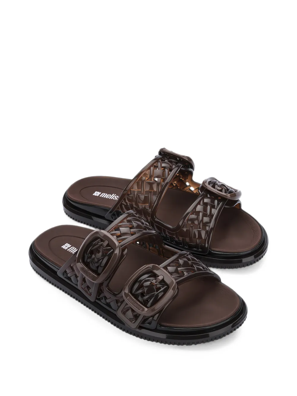Melissa Possession buckle-fastening slides Bruin