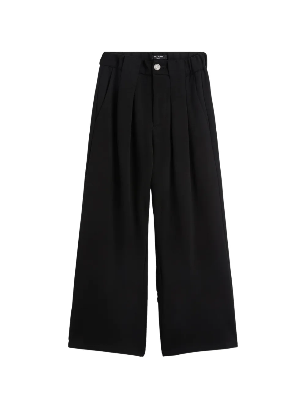 Balmain Kids Pantaloni con pieghe - Nero
