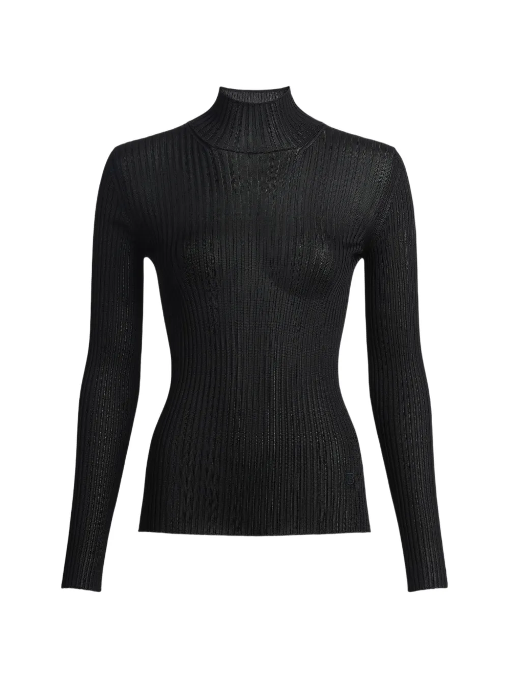 Balmain Ribgebreide trui Zwart