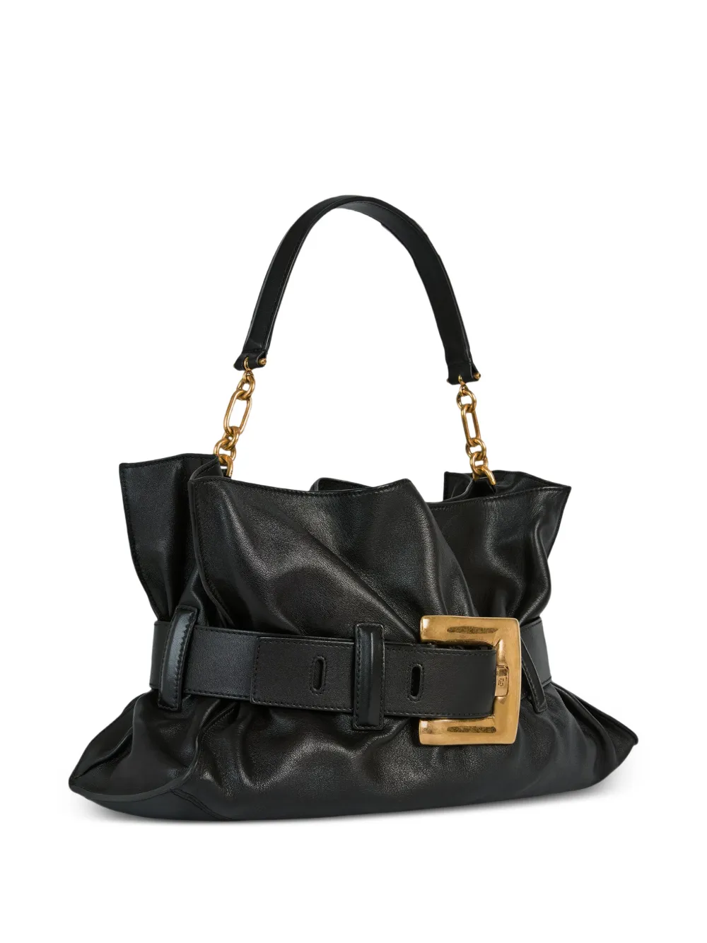 Balmain Medium Anthem tas van glad leer Zwart