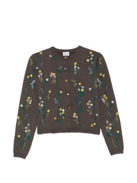Moschino Pre-Owned 2000s floral-embroidered cardigan