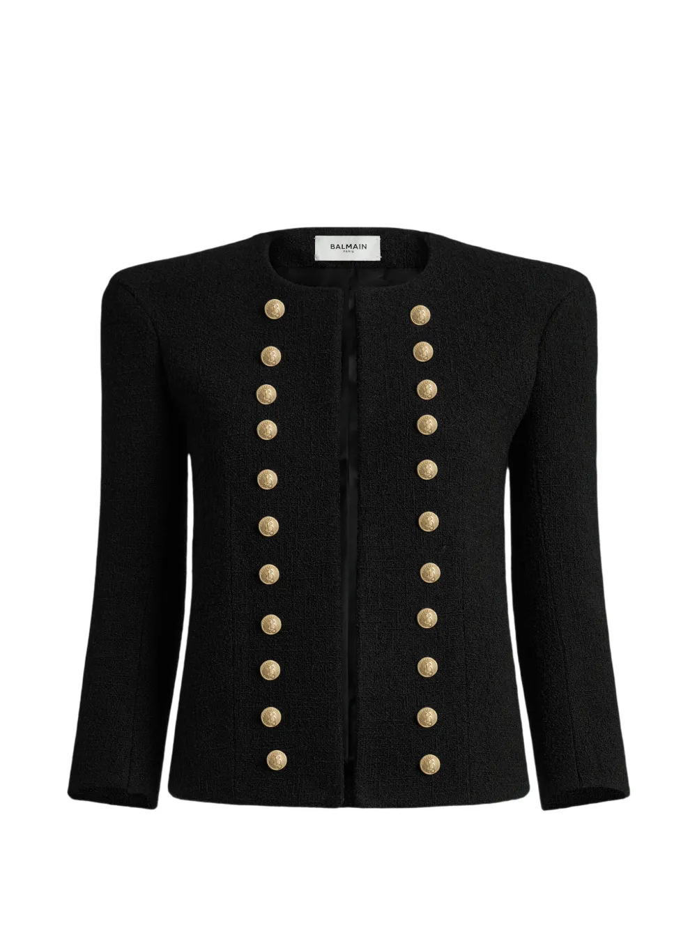 Balmain tweed jacket with gold-tone buttons