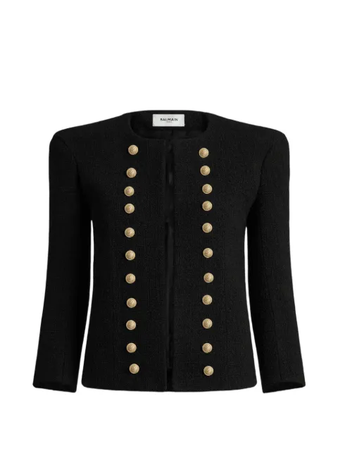 Balmain tweed jacket with gold-tone buttons